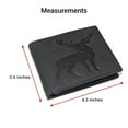 thumbnail image 6 of Deer Bifold RFID Blocking Leather Wallet for Men  Slim ID Window & 9 Card Slots Black, 6 of 9