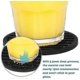 thumbnail image 2 of Silicone Coasters For Drinks, 6pcs Deep Groove Coasters With Metal Holder For Cold Hot Drinks At Home Office (black)-mxbc, 2 of 5