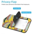 thumbnail image 3 of Square 2Pack PU Leather Dolphins under Water Cruise Luggage Tag with Privacy Cover and Stainless Steel Ring - Suitable for Travel Handbags Backpacks Luggage Tags, 3 of 6