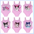 thumbnail image 1 of Traje de baño de chicas de Anime Sanrios Kuromi Kawaii Dopamine con volantes estilo Honda Nuevo verano para niños Vacaciones al aire libre Trajes de baño Ropa de playa, 1 of 5