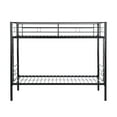 thumbnail image 4 of PARPOOS Metal Twin Over Twin Bunk Bed with 2 Ladders, Twin Bunk Beds for Teens with Full Length Guardrails, Convertible Bunk Bed Can Be Divided Into 2 Twin Beds, No Box Spring Needed, Black, 4 of 9