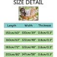 thumbnail image 3 of Crawling Indoor Carpet Play Mat Three Multi Colored Flowers for Living Room Bedroom Educational Nursery Floor Mat Area Rugs 60x39inch, 3 of 6