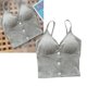 thumbnail image 5 of Camiseta sin mangas para mujer, camiseta sin mangas con tirantes finos, cuello en V, sin espalda, cómoda, transpirable, inalámbrica, para deportes diarios de primavera y verano, gris, 5 of 5