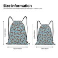 thumbnail image 2 of Xecao Funny Lobsters Pattern Sports Drawstring Backpack - String Swim Gym Bag with Wet Proof Pocket for Women&Men-Small, 2 of 6