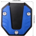 thumbnail image 2 of ZOUSSIQI Motorcycle Kickstand Plate, Universal Motorcycle Aluminium Alloy Side Stand Extension Plate High Strength Kickstand Pad Plate Support Accessory (Blue) CA919-42400, 2 of 9