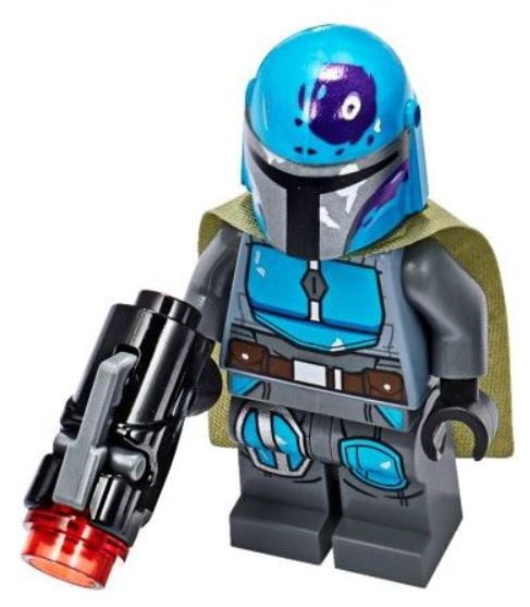 LEGO Star Wars The Mandalorian Warrior Blue Minifigure from set 75267 NEW 