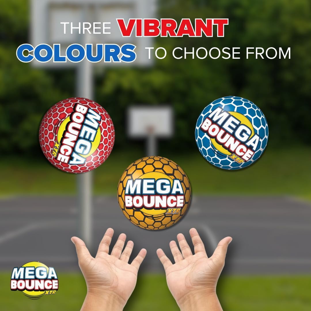 Wicked Mega Bounce XTR - The World's Bounciest Ball. Super High Bounce Ball. Throw The Bouncy Ball Down Hard & Watch It Soar Way Higher Than A 2 Story Building…It Really Is MEGA!