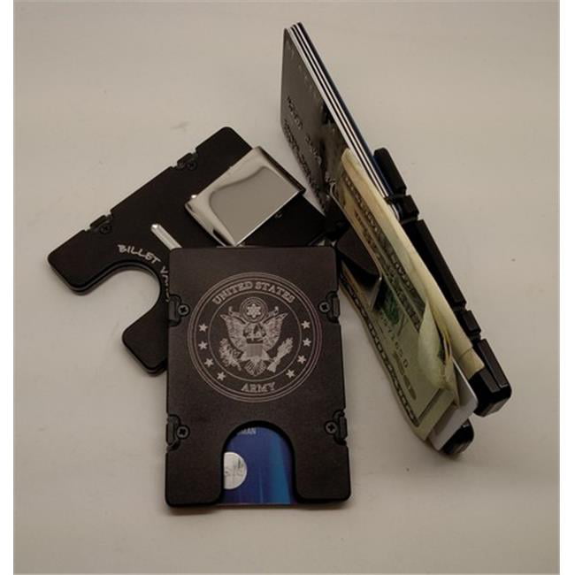 Aluminum Wallet/Credit Card Holder RFID Protection United States Army 