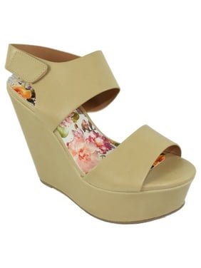 My Delicious Shoes Womens Wedge Sandals Walmart Com