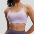 thumbnail image 5 of Lopecy-Sta Sports Bra for Women Keyhole T-Back Seamless Light to Medium Support Yoga Top Removable Padded Workout Bra, 5 of 9