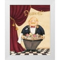 thumbnail image 3 of Daphne Brissonnet 20x24 White Modern Wood Framed Wall Art Titled - The Waiter - Dessert, 3 of 5