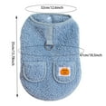 thumbnail image 2 of Dog Clothes Small Dog Winter Sweaters with Drawstring Soft Wool Vest Jacket for Cold Weather Stylish and Warm, 2 of 7