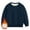 Navy, variant on SERTG Big Kids Lined Sweater Long Sleeve Mock Neck Fall Winter Solid Color Knit Layer Top for Boys and Girls 3-14 Years(Black,9-10 Years)