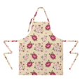 thumbnail image 2 of Pioneer Flower Floral Print Pattern Apron for Women and Men, Cotton Linen Waterproof with Pockets, Adjustable, 33x27 Inch for Kitchen, Gardening, BBQ, Salon, 2 of 6