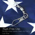 thumbnail image 2 of ANLEY 40 Inch American Flag Windsock, Stars & Stripes Patriotic Decorations - Embroidered Stars and Fade Resistant - 3.3 Feet, 2 of 7