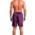thumbnail image 3 of SWSMCLT Men's Summer Pajamas Short Pajama Shorts Sleeping Sleepwear Comfy Soft Cool Elastic Waist Silky Purple X-Small, 3 of 5