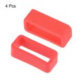 thumbnail image 3 of Uxcell Watch Band Strap Loops Silicone Watch Holder Keeper for 18mm Width Watch Band, Red 4 Pack, 3 of 5