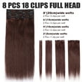 thumbnail image 6 of Benehair 100% Real Remy Human Hair Extensions Clip In Thick Double Weft Full Head 10"-24" Long Soft Brown Women Soft, 6 of 11