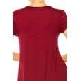 thumbnail image 7 of Women's Casual Short Sleeve Tunic Top With Pockets, 7 of 7