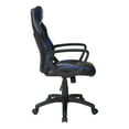 thumbnail image 3 of Influx Gaming Chair in Black Faux Leather with Blue Accents, 3 of 13