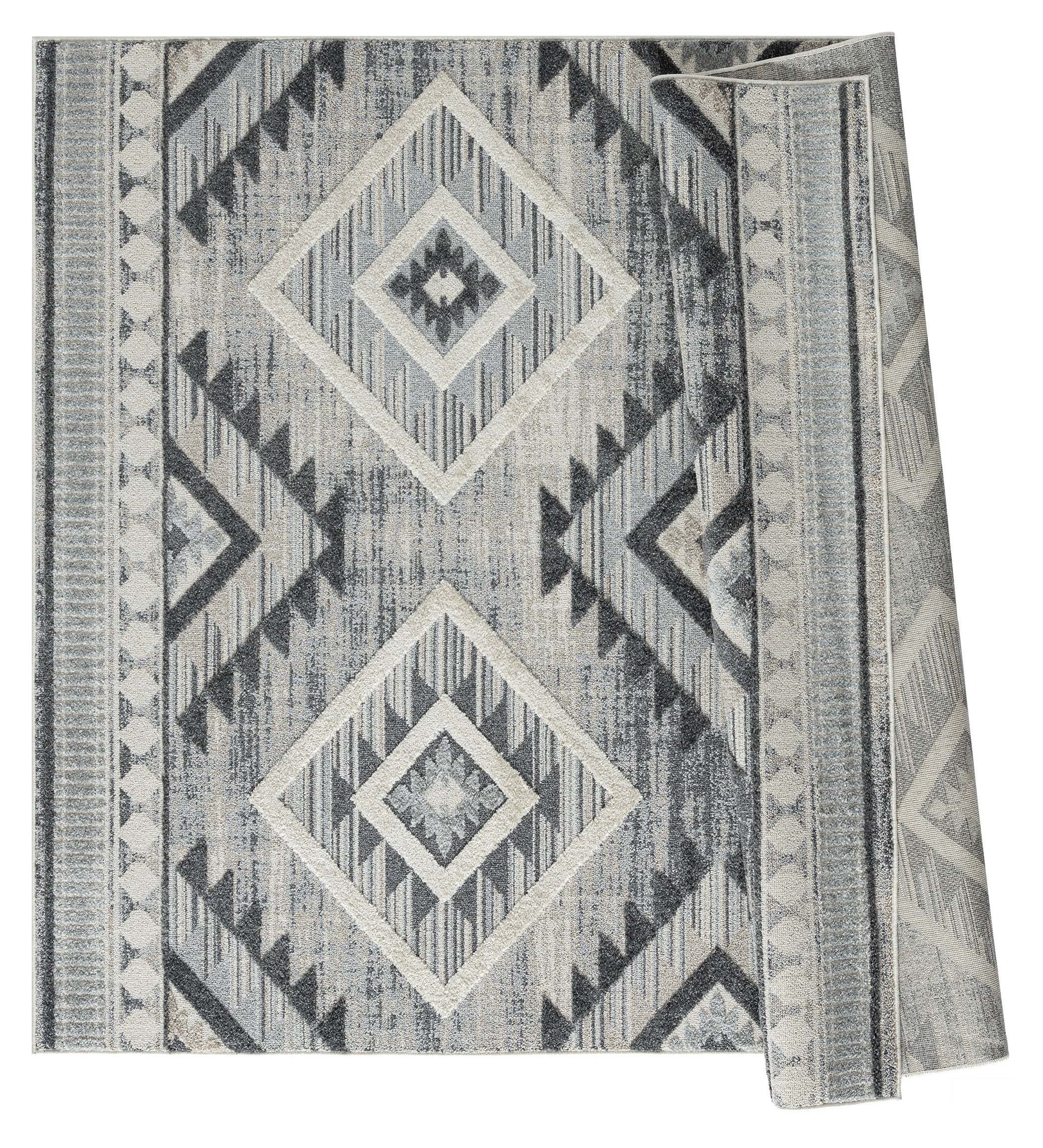 United Weavers of America Contemporary/Transitional Geometric Runner Rug, 2' 7" x 7' 2"