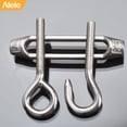 thumbnail image 5 of Tensor M4 de rosca de 5/32 pulgadas, gancho y ojo de acero inoxidable, tensor de acero inoxidable 304, tensión de cuerda de alambre de servicio ligero, 6 uds., 5 of 5