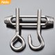 thumbnail image 5 of Tensor M4 de rosca de 5/32 pulgadas, gancho y ojo de acero inoxidable, tensor de acero inoxidable 304, tensión de cuerda de alambre de servicio ligero, 6 uds., 5 of 5