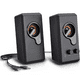 thumbnail image 1 of Altavoces para computadora, altavoz para PC, sonido estéreo, altavoz multimedia alimentado por USB con luz LED colorida para computadora portátil de escritorio (paquete de dos) Fokelyi 2034738, 1 of 1