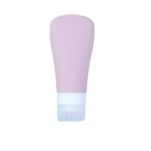 Oleegame 2PC Leak Proof Silicone Travel Bottles Set BPA Free Approved Refillable Squeeza Pink