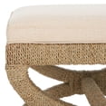 thumbnail image 4 of Safavieh Couture Aikan Woven Seagrass Ottoman, Natural/Beige, 4 of 9