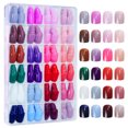 thumbnail image 1 of Uñas: parches completos, parches de media uña, estilo francés; aptos para mujeres embarazadas; parches de gel inodoros; duración de 14 días; uñas cortas hechas a mano; set de uñas, 1 of 6
