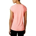 thumbnail image 2 of Ideology Women's Rapidry Heathered Performance T-Shirt, (Spring Tulip Small), 2 of 3