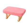 thumbnail image 2 of Siruishop Modern Rectangle Chair Step Stool Padded Footstool for Playroom Desk Bedroom Pink, 2 of 8