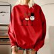 thumbnail image 4 of Sudadera extragrande de lana de manga larga con cuello redondo y estampado navideño para mujer Fridja  ghj987+4445, 4 of 7
