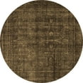 thumbnail image 1 of Ahgly Company Indoor Round Persian Brown Bohemian Area Rugs, 5' Round, 1 of 4