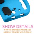 thumbnail image 4 of Allytech Kids Case for Samsung Galaxy Tab 8 Inch (Model T330/T375/T377/T380/T385/T387 ONLY), EVA Shockproof Kids Friendly Shockproof Cover Handle Stand Lightweight Protective, Blue, 4 of 7