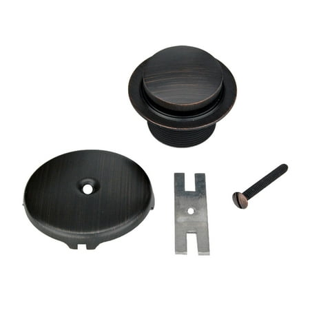 Bronze Ashfield Drain Assembly - Premier Copper Products Tub Drain Trim and Overflow Cover for Bathtubs - Oil Rubbed Bronze