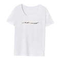 thumbnail image 2 of Camiseta de mujer souvenir casual ajuste regular ropa suave moda manga corta top SG, 2 of 8
