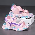 thumbnail image 5 of TOWED22 Boys Sandals Kids Athletic Summer Sports Water Shoes for Toddler/Little Kid/Big Kid(Pink,4), 5 of 9