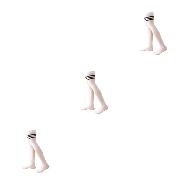 Qarigey 1 par de calcetines altos hasta el muslo por encima de la rodilla de 52cm JK medias altas hasta el muslo largas y cálidas con personalidad para Type1 NO1 Qarigey CBP385896