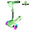 Green, variant on 3 Wheel Electric Scooter for Kids Ages 3-10, w/Storage Basket, LCD Screen, Full Body Lights Up, Wide Deck, 5Mph Safe Speed, 90min Riding, Balance Foldable Kick Scooter for Boys & Girls, Black