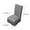 Dark Gray, variant on Household Cotton Linen Chair Cover - Dining Room Stretch Chair Slipcover With Skirt Kitchen Seat Protector Wedding