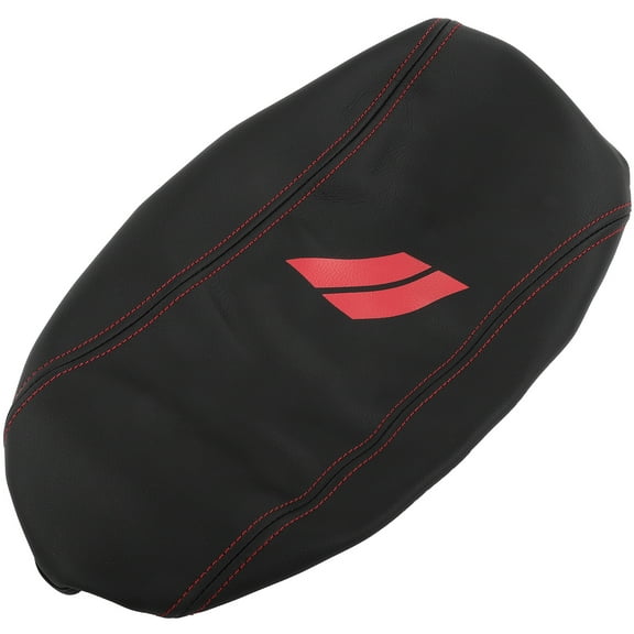 cciyu Center Console Cover Leather Replacement fit for 2011-2020 For Dodge For Durango Red Trim