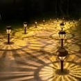 thumbnail image 5 of 10 Pack Solar Pathway Lights Outdoor - Bright Solar Powered Garden Lights with 3000K Warm LED, Auto On/Off Waterproof Path Lights Decorative, Landscape Lighting for Yard Patio Walkway Driveway, 5 of 7