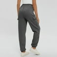 thumbnail image 3 of Womens Cargo Sweatpants Oversized Fleece Joggers Fall Fashion Outfits Y2k Clothes 2024 with Pockets 03-Dark Gray M, 3 of 4