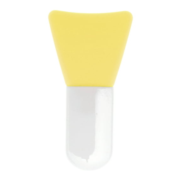 Unique Bargains 1 Pc Lightweight Small Flat Facial Mask Brush Yellow