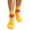 Yellow, variant on 3D Sausage Mouth Crew Socks for Women Fashion Cute Soft Warm Comfy Socks