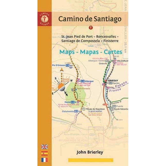 Pre-Owned Camino de Santiago Maps - Mapas - Cartes: St. Jean Pied de Port - Roncesvalles - Santiago de Compostela - Finisterre (Camino Guides) (Spanish Edition) (Paperback) 1844096238 9781844096237