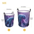 thumbnail image 4 of KLL Mystical White gorilla Jungle Waterproof Foldable Laundry Hamper Bucket with Handles for Storage Bin,Kids Room,Home Organizer (Small ), 4 of 7