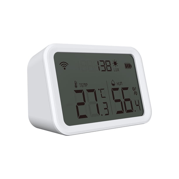 Seitruly Tuya Smart life WiFi Sensor de temperatura y humedad interior higrómetro termómetro Detector compatible con Electrónica